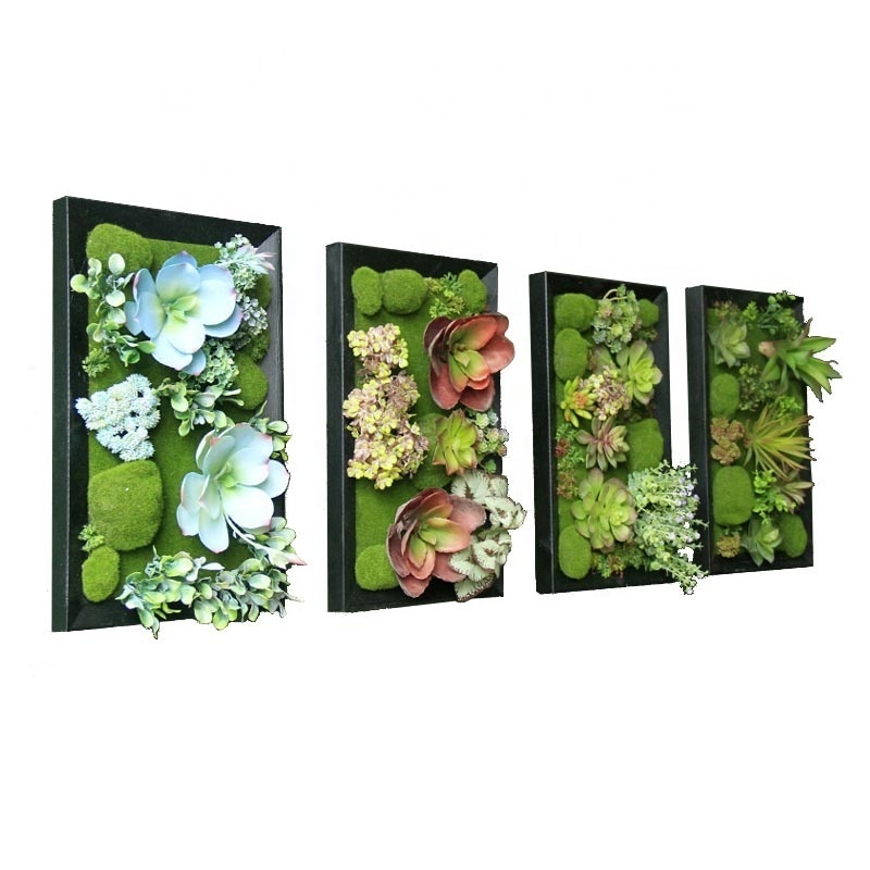 Nordic High Quality Green Plant Wall Decoration Living Room Background Head Simulation Hanging Artificial Plant