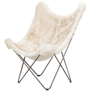 Classic design single butterfly wool  leisure lounge chair