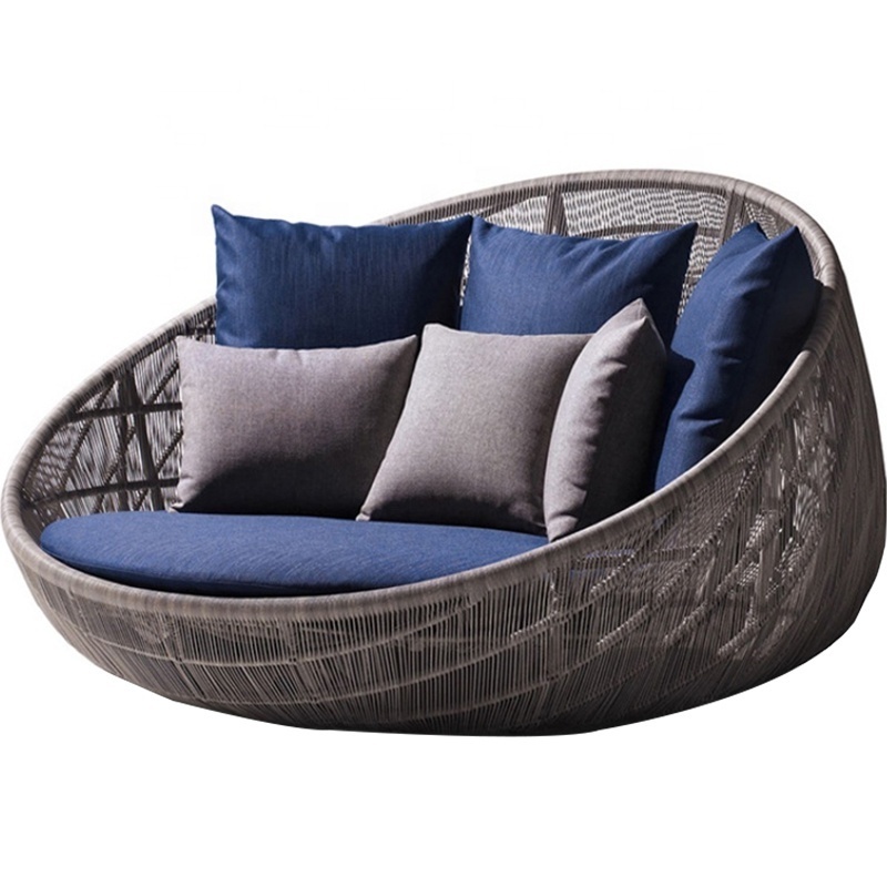 Cheap High Quality Patio Garden Sets Furniture Rattan Outdoor Wicker Chaise Sofa Love Seat Backyard