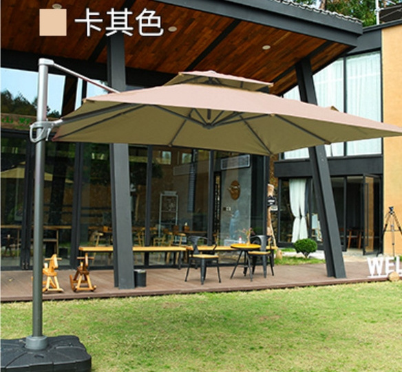 Wholesale Upgraded Version  Dia 2.5m Garden Umbrella Square Top Garden Umbrella