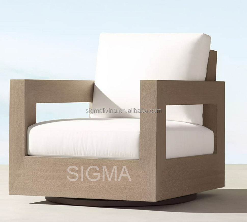 SIGMA Luxury Garden Furniture Solid Teak Sofa Patio Outdoor Teak Furniture