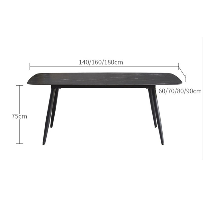 Outdoor furniture garden patio dinning table slate top dinning table