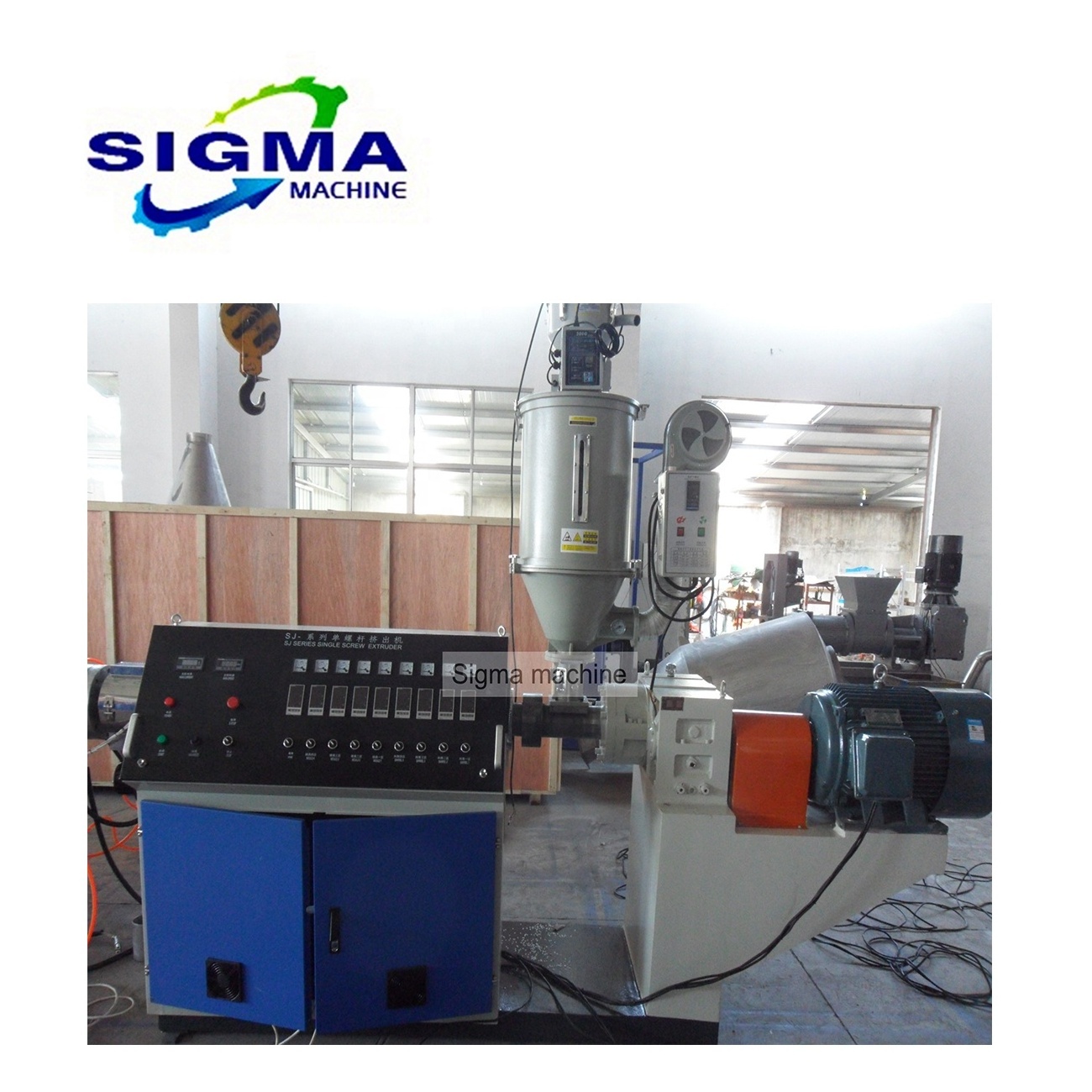 pe single wall corrugated pipe machine plastic extrusion machine plastic pipe line