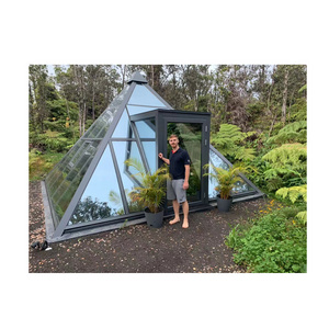 SIGMOD outdoor winter garden aluminum enclosures sunroom prefabricated Aluminum Triangular conservatory glass house