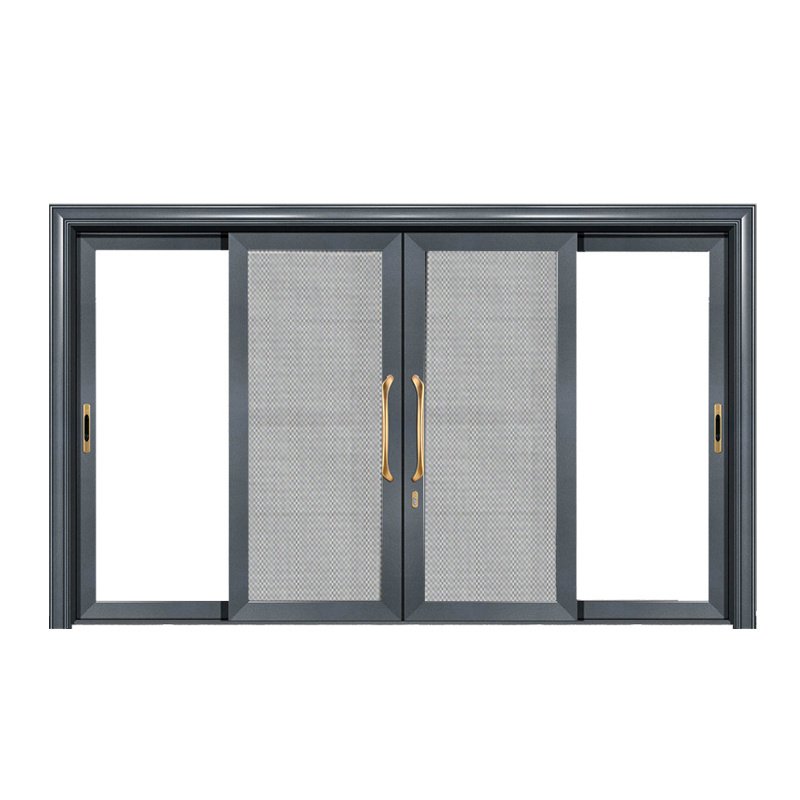 Big glass standing prefabricated European standard bulletproof aluminum sliding door and window factory price