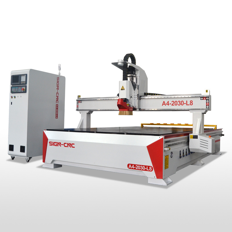 Automatic tool changer A4-2030-L8 cnc wood carving machine atc wood router for woodworking/furniture industry