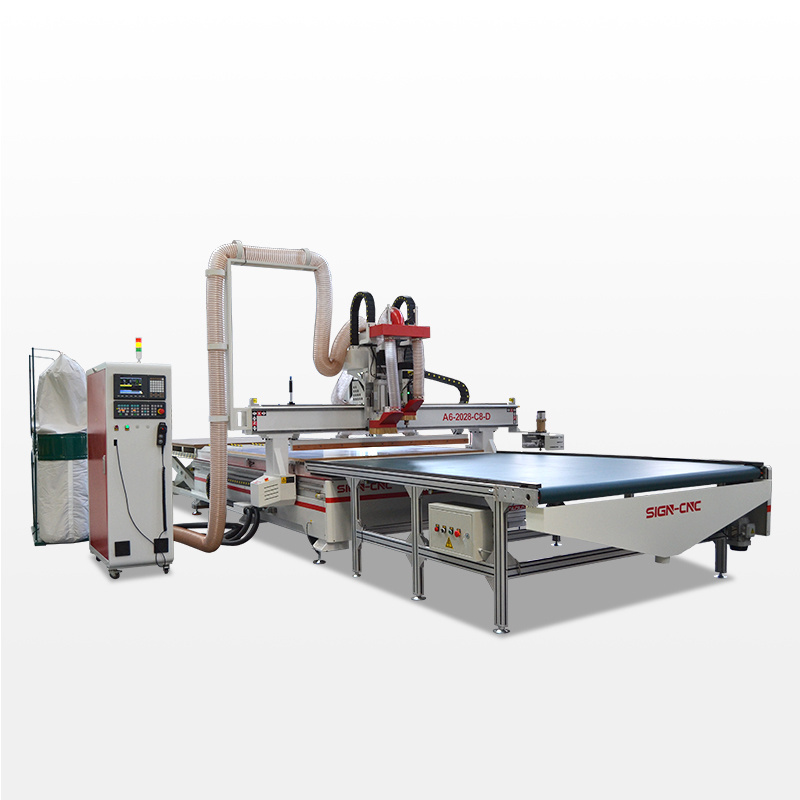 New Auto Nesting CNC Cutting Machine with Auto Loading Unloading Table for Furniture Manufacturing