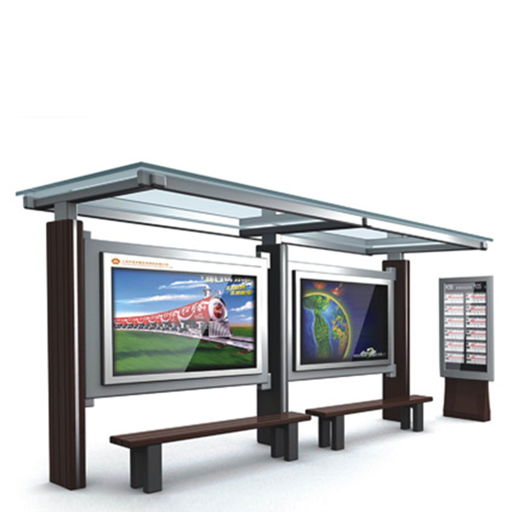 High quality used outdoor metal solar bus shelters