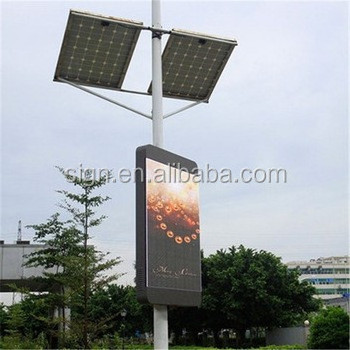 P5 Outdoor Full Color LED Display Lamp Pole LED Screen Billboard