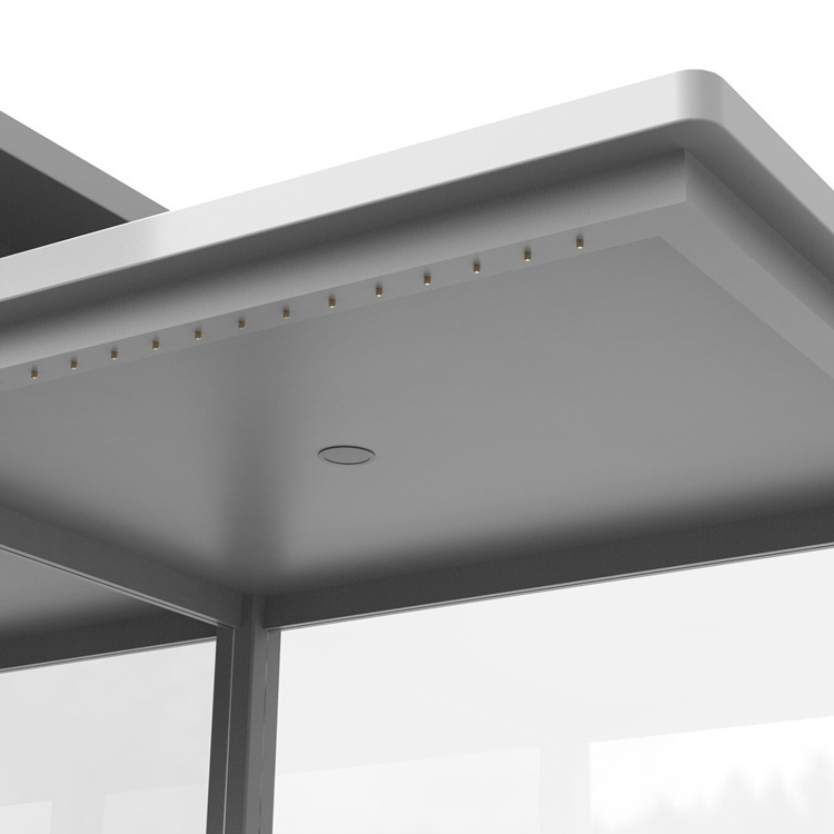 City Street Digital AC Bus Stop Shelter For Sale