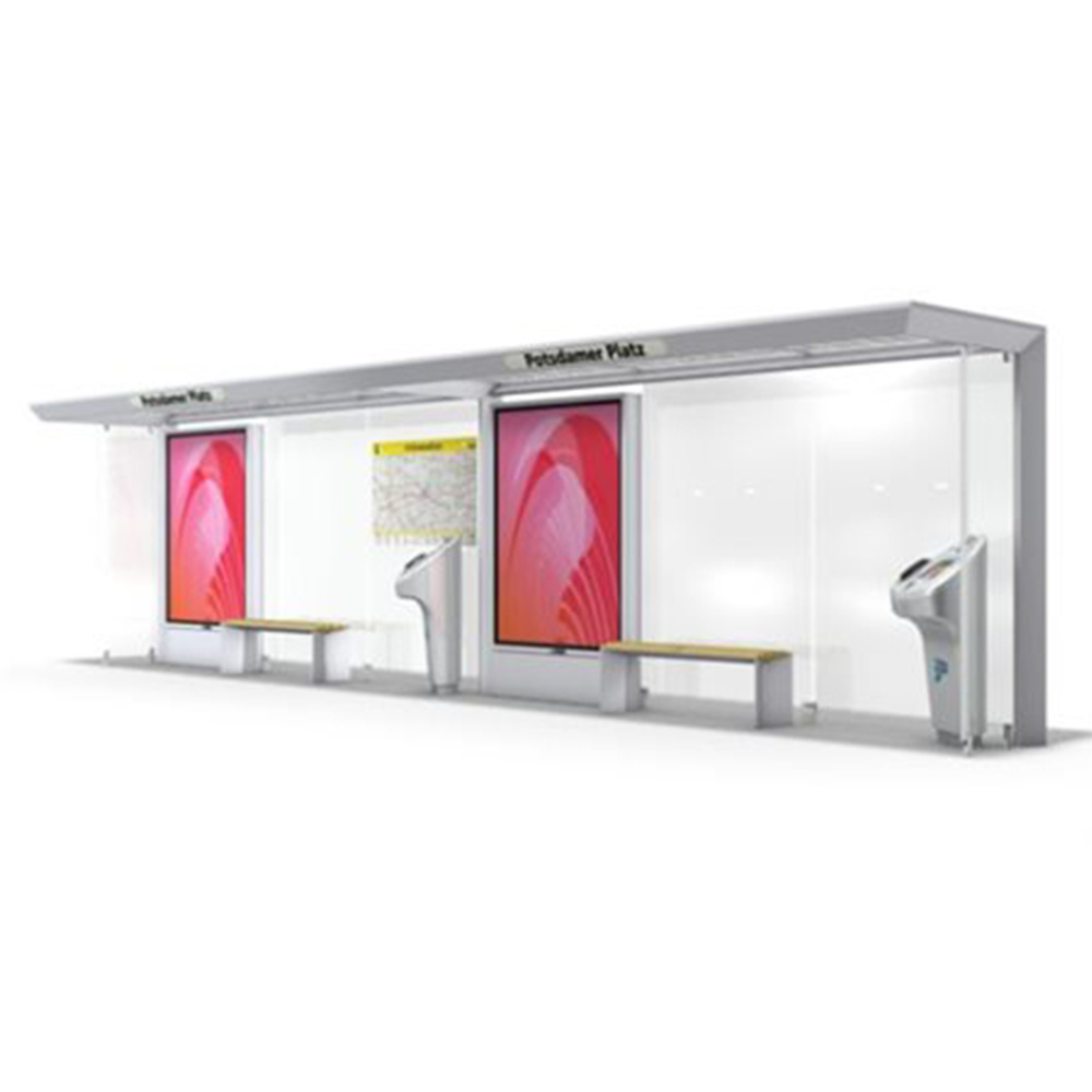 High quality used bus stop shelters for sale bus stop led display