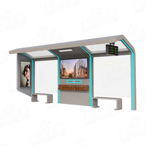 Outdoor Waterproof Solar Energy Bus Stop Shelter For Sale