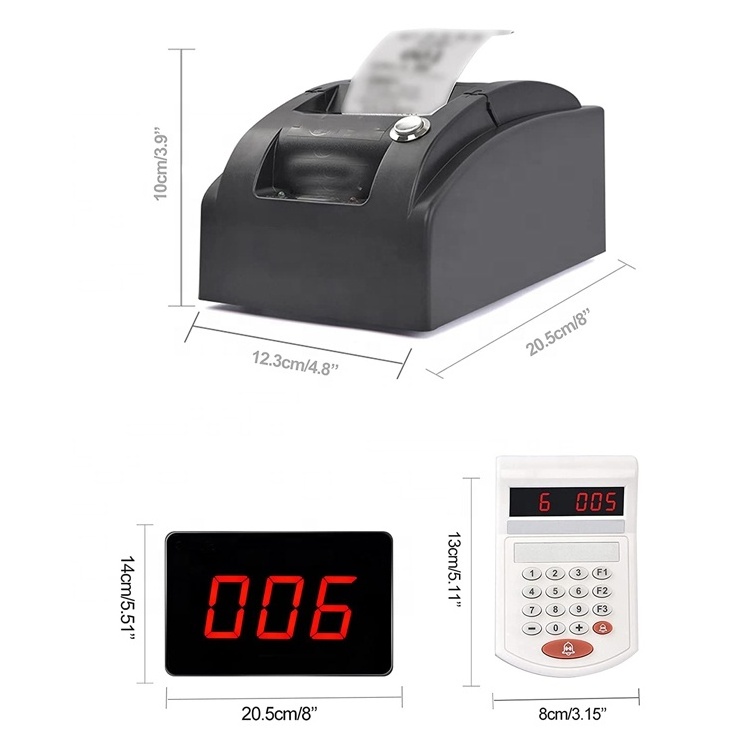 wireless intelligent queue ticketing and calling queue management system for medical center clinic restaurant and bank