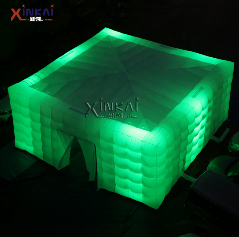 large portable outdoor Inflatable bar LED inflatable disco cube tent inflatable nightclub for events