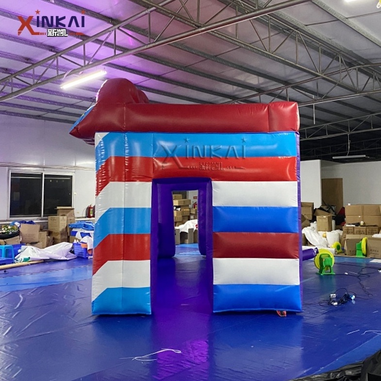 factory custom design inflatable outdoor vendor booth carnival tent booth with air blower