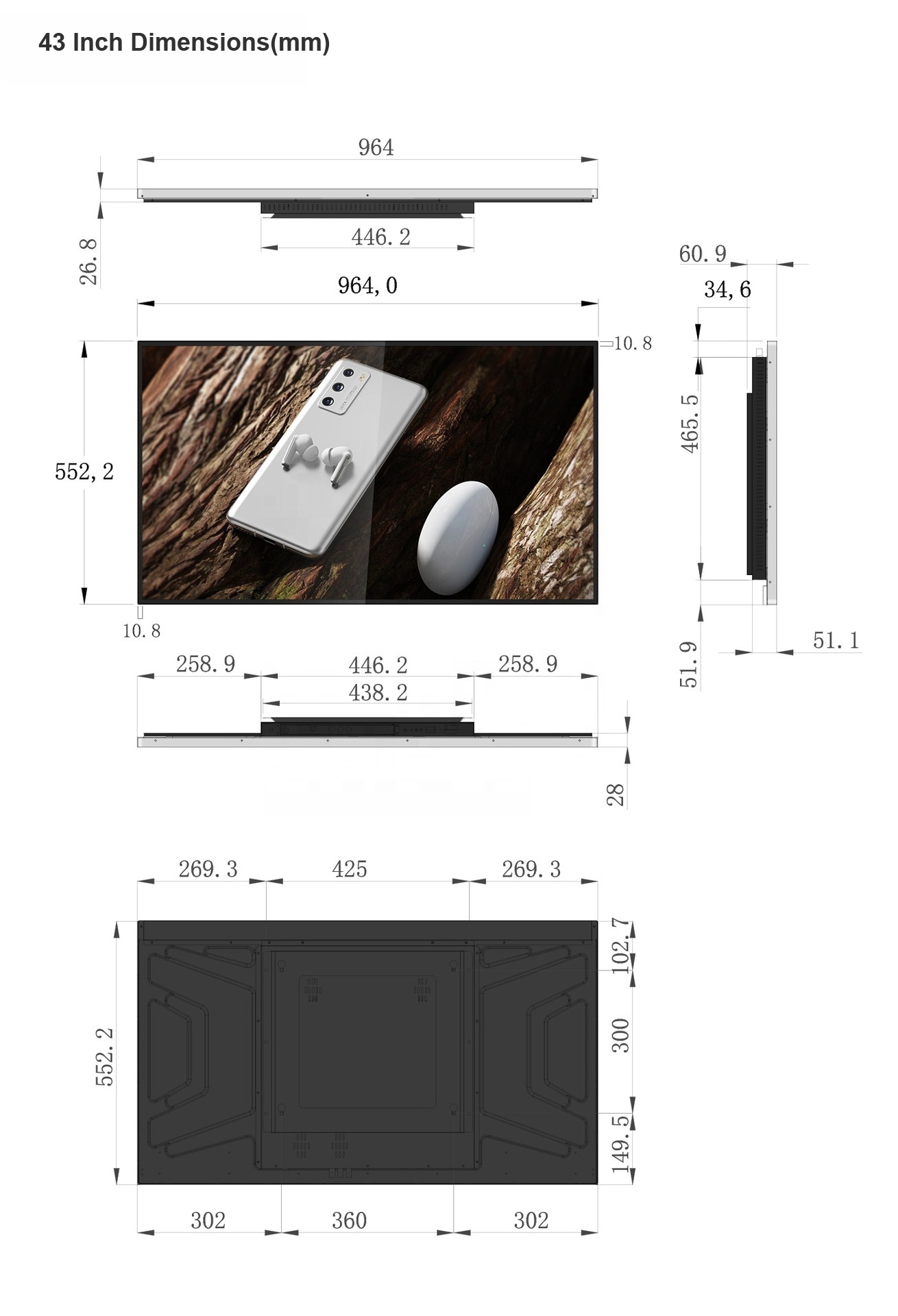 Monitor Screen Ad Player image video looping playback digital multimedia advertising equipment