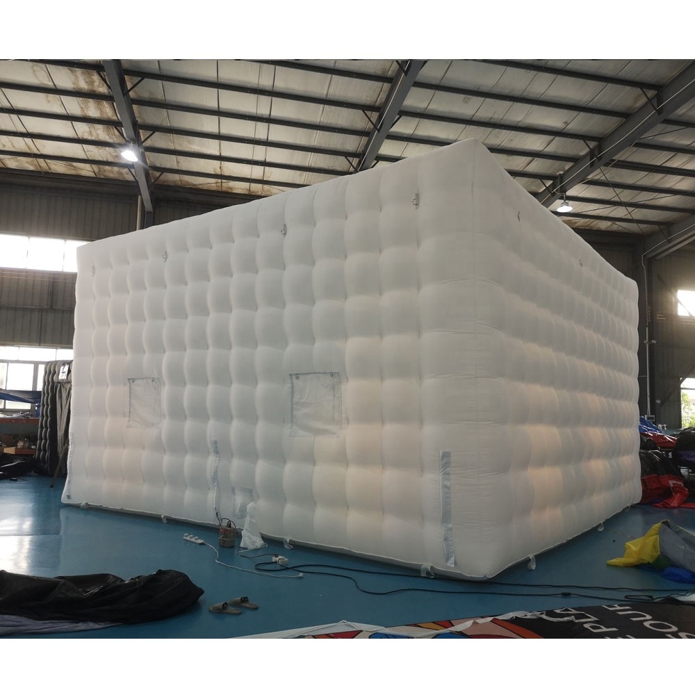 23x23x13.1ft large white black air blow up LED inflatable nightclub party tent for party rentals