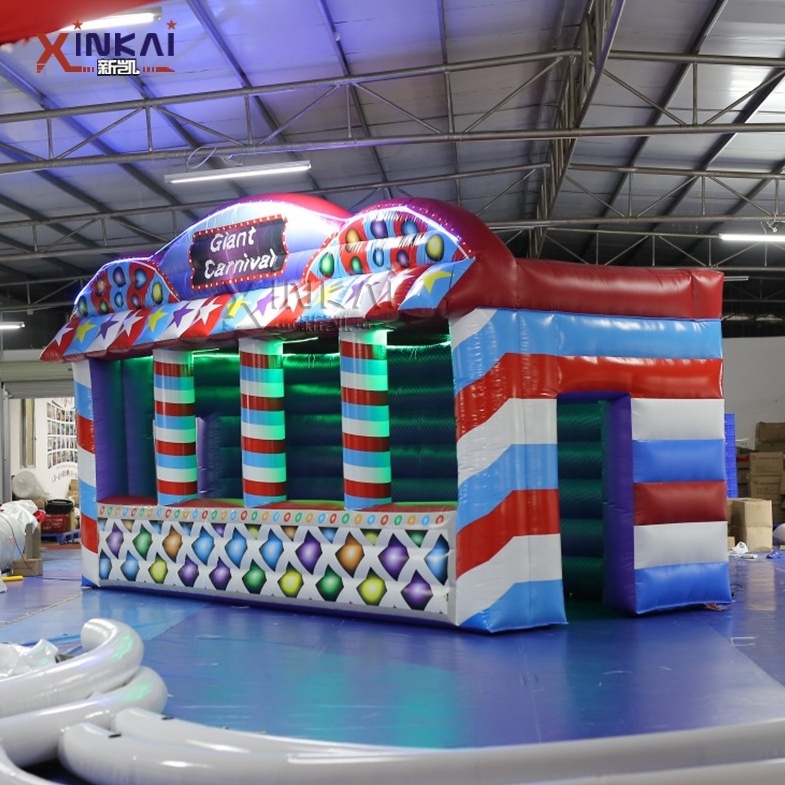 factory custom design inflatable outdoor vendor booth carnival tent booth with air blower