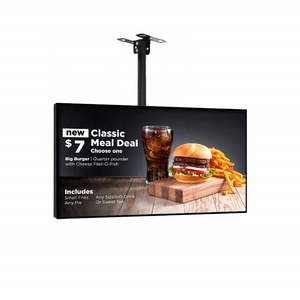 fast food restaurant digital signage LCD screen menu boards digital menu display