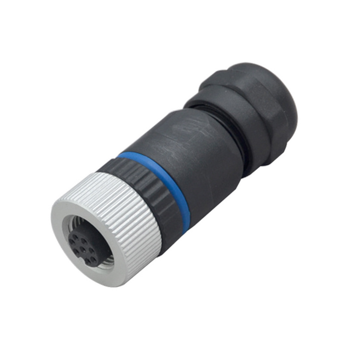 OEM  M12 Assembly Connector Waterproof Plastic Male Female A B C D X K L M S Code