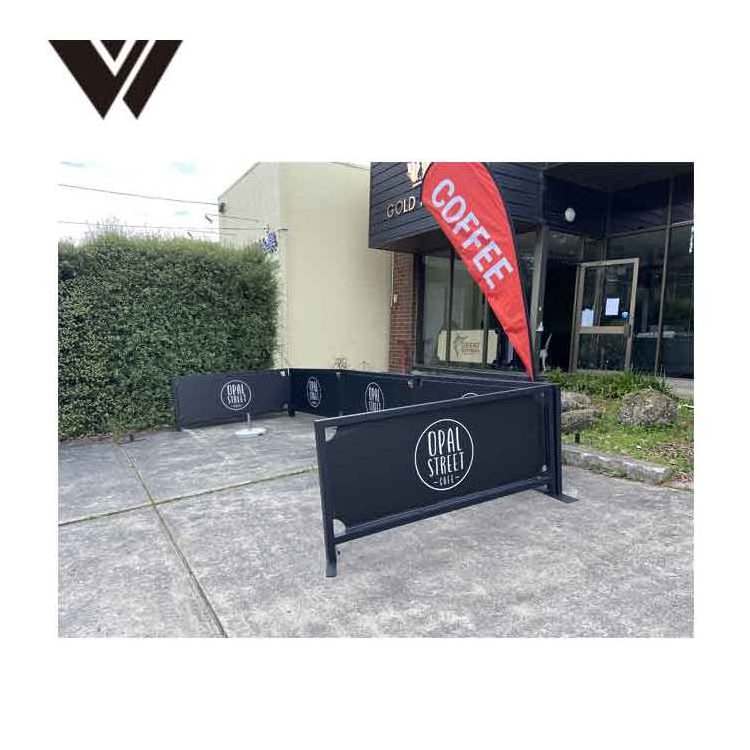 High Quality Road Safety Breeze Barrier Outdoor Cafe Barricade