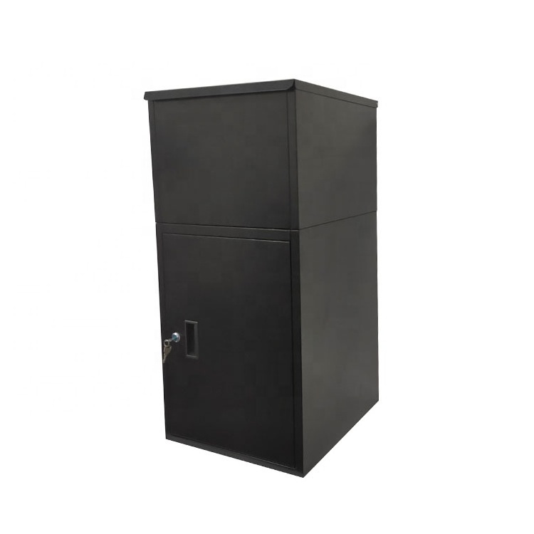 Outdoor Free Standing Metal Post Box Package Delivery Boxes Detachable Parcel Drop Box