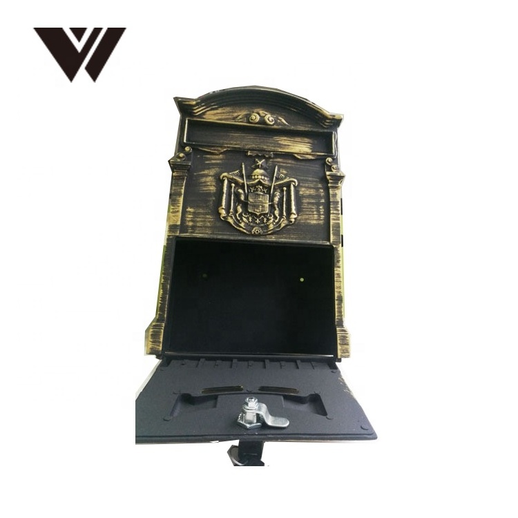 OEM Outdoor Mailbox European Aluminum Wall Mounted Mail Box Post Box Secure Letterbox Outside Mailboxes