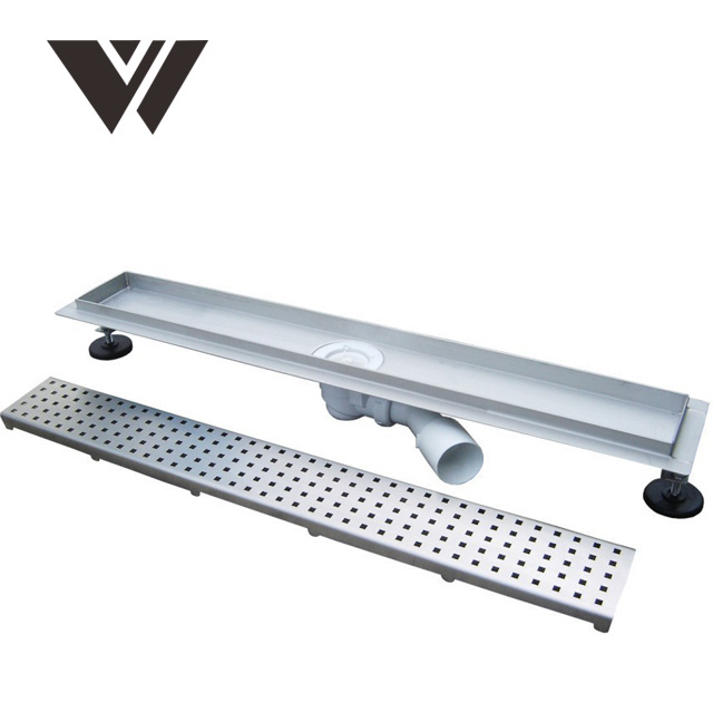 Weldon 304/316 Stainless Steel Shower Channel Grate, Foor Drain, Linear Triangular Shower Drain