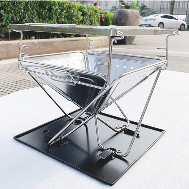 WELDON stainless steel  japanese barbecue grills bbq smoker korean folding charcoal BBQ grill