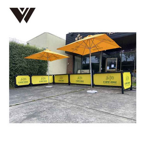 High Quality Road Safety Breeze Barrier Outdoor Cafe Barricade