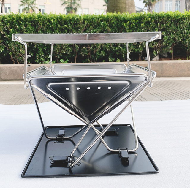 WELDON stainless steel  japanese barbecue grills bbq smoker korean folding charcoal BBQ grill