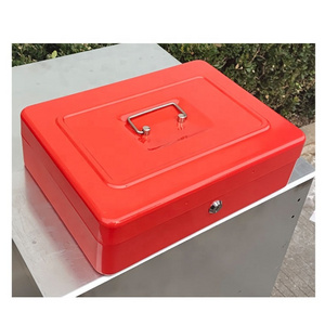 Metal Small Money Saving Box Safe Cash Box With Keys Lock