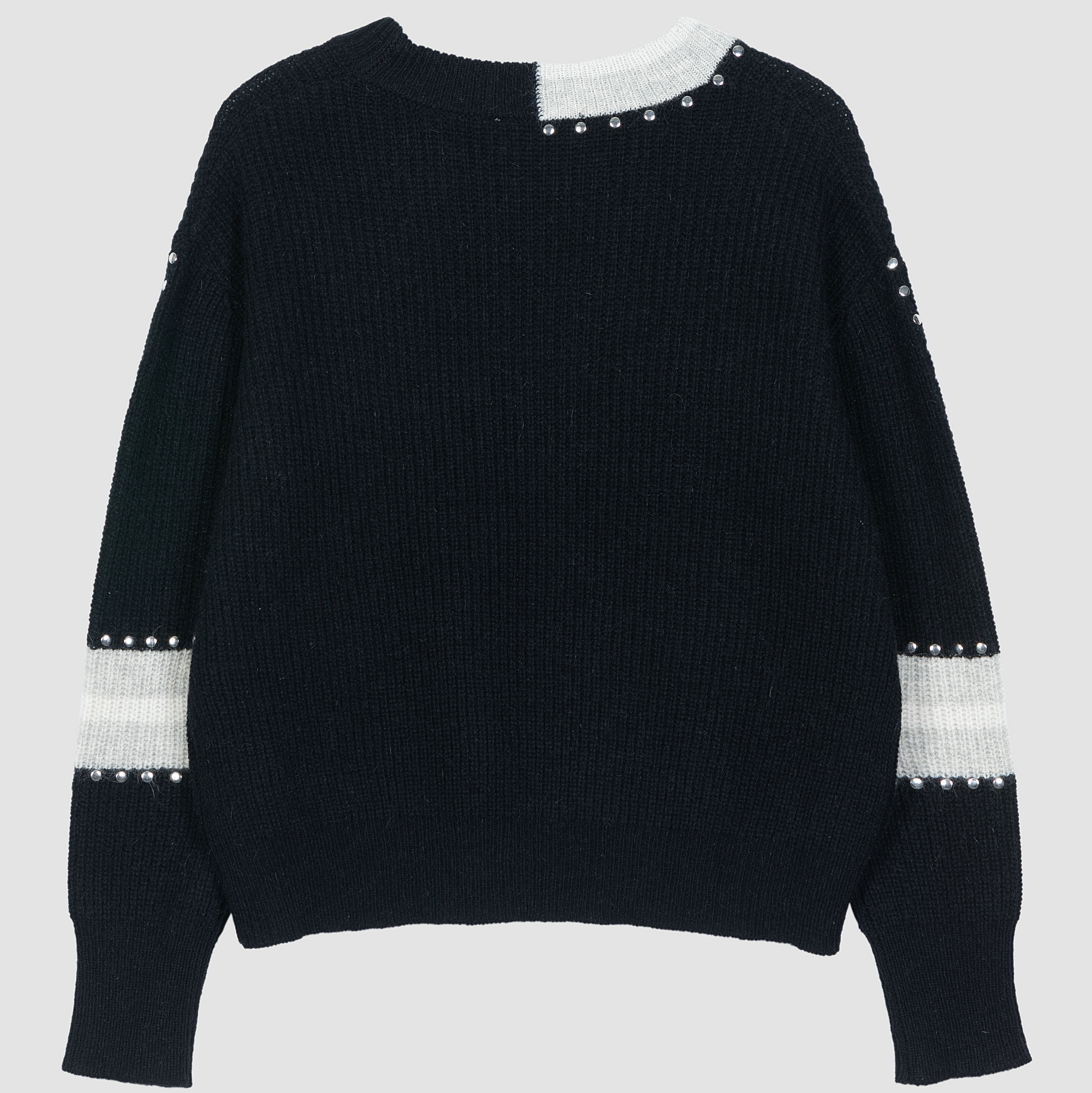 2024 Custom OEM& ODM 70%WOOL 20%ANGORA 10%NYLON ladies Autumn Winter round Neck long sleeve Sweater with hot drilling