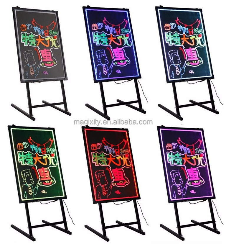 Outdoor LED Writing Board Standing electronic Advertising Board