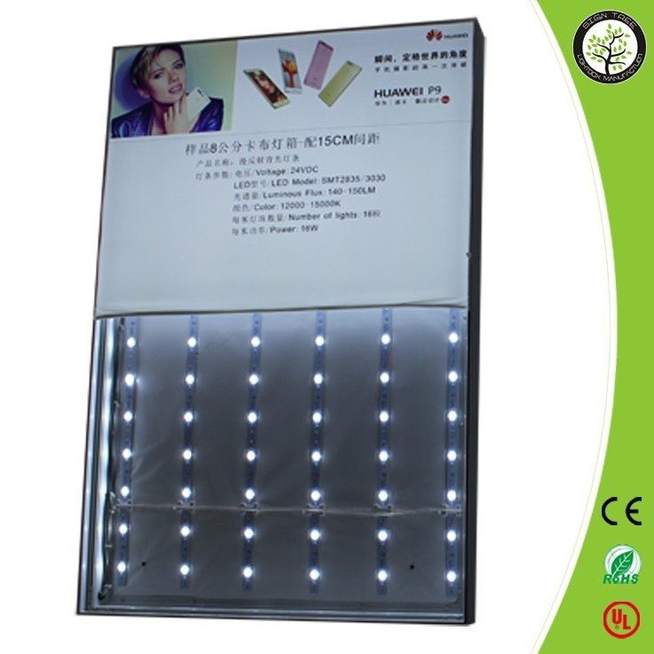 big supermarket sign board seg lightbox custom led frameless fabric light box with aluminum frame