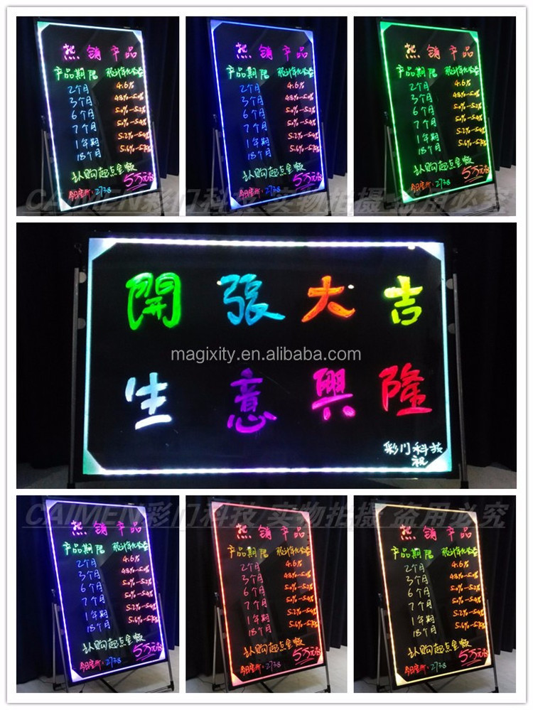 Outdoor LED Writing Board Standing electronic Advertising Board