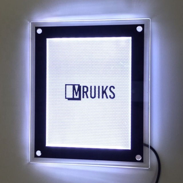 Crystal acrylic led poster frame light box