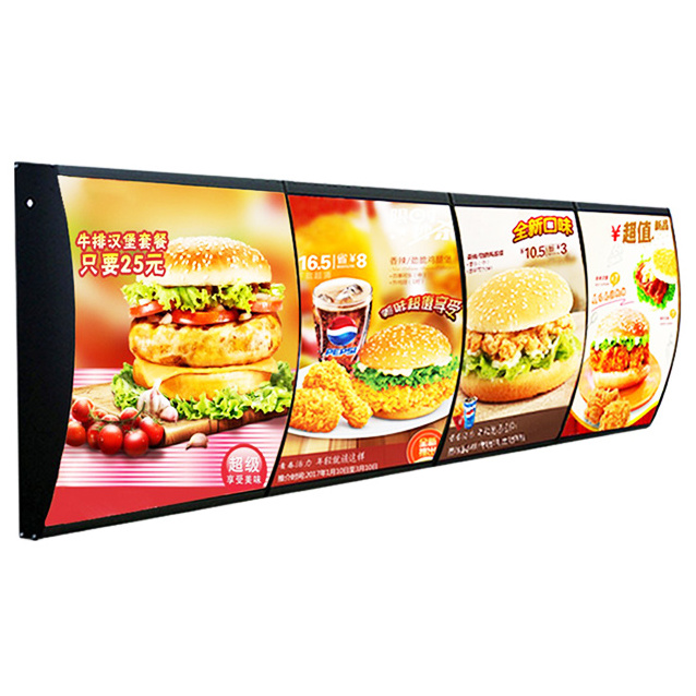 Acrylic Surface LED Menu  Sign Board / Restaurant Light Box Signs