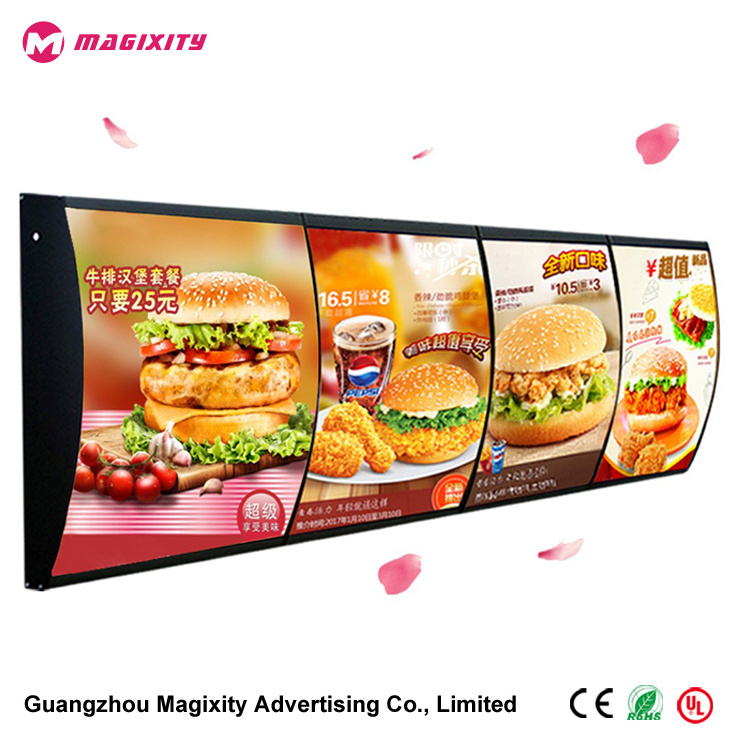 Acrylic Surface LED Menu  Sign Board / Restaurant Light Box Signs