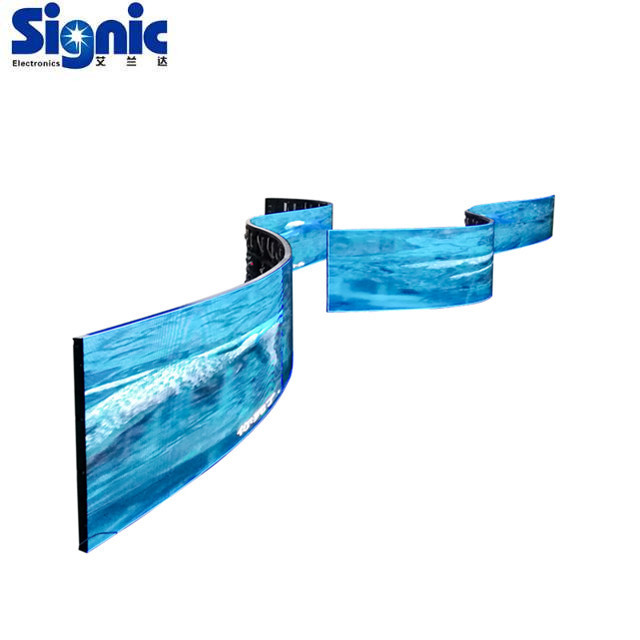 P2.5mm P3mm P4mm flexible led panel film advertising thin flexible led display full color flexible led