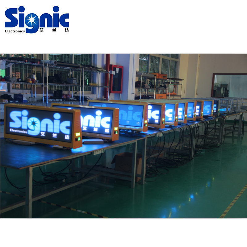 Outdoor waterproof 3G/4G taxi roof led display/led screen car advertising/taxi top sign