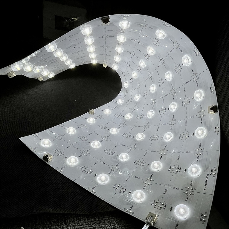 cut-table led flexible panel light DC24V back light led flex sheet with 170 deg optic lens