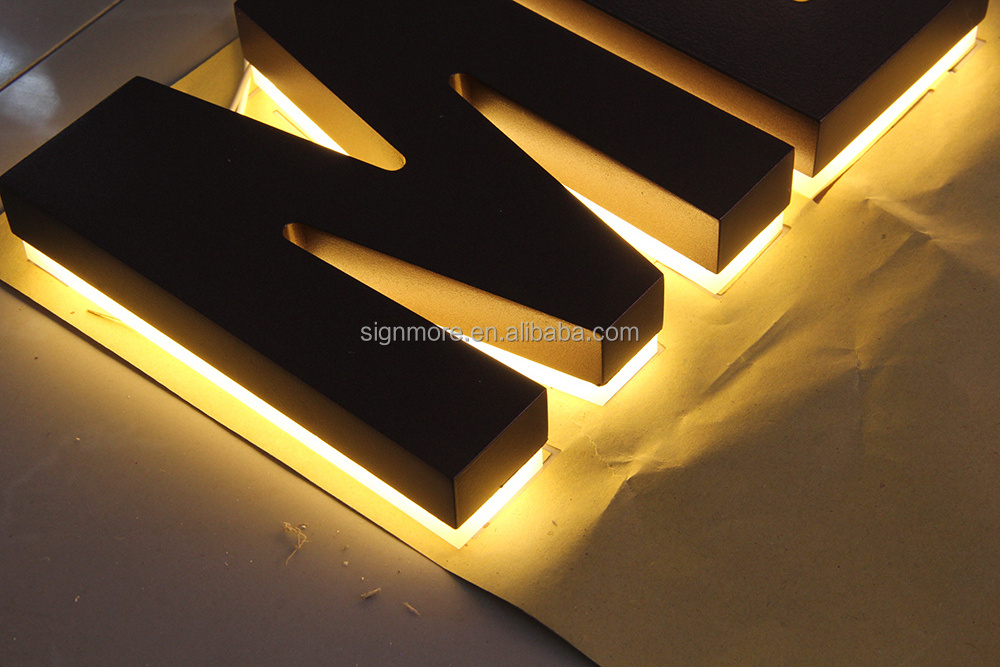 3D Led Lighted Address Signage Solar Power House Numbers Stainless Steel Hotel Room Floor Number Led Logo Signs light up letters