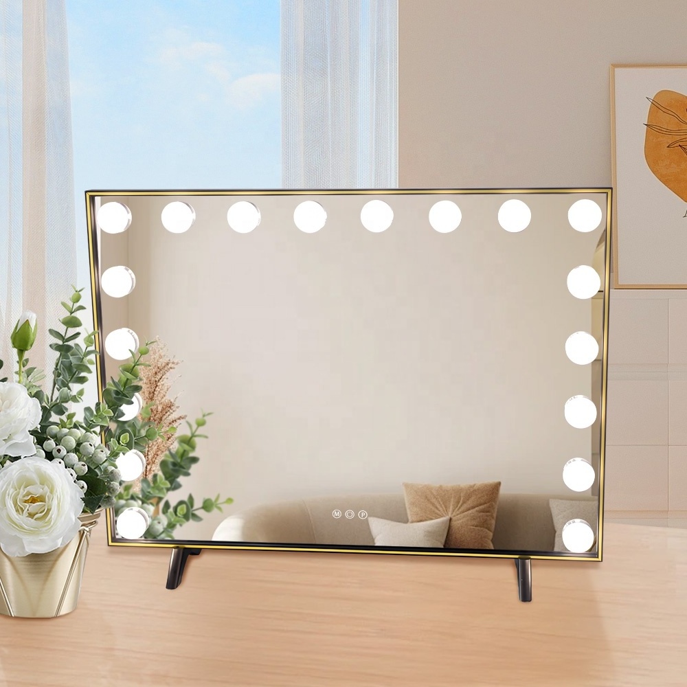 Vanity Light Cosmetic Mirror 18 Bulbs Smart Illuminated Hollywood Led Light Makeup Vanity Mirror