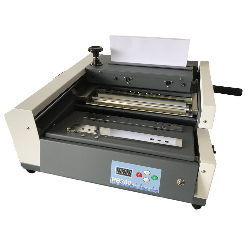 PB380 Semi automatic desktop perfect glue binding machine