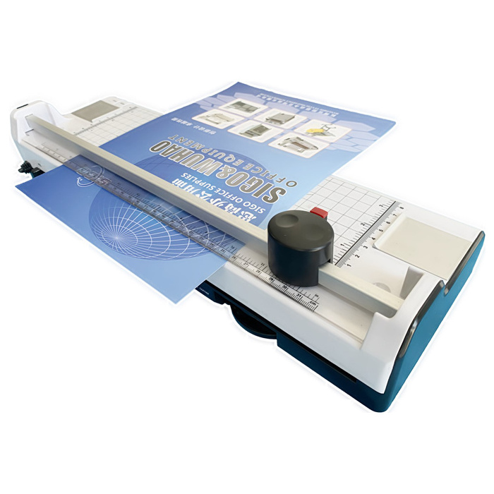 SG-320E 320 2 Roller 13 Inches Thermal Pouch Laminator Machine With Paper Cutter and Corner Rounder