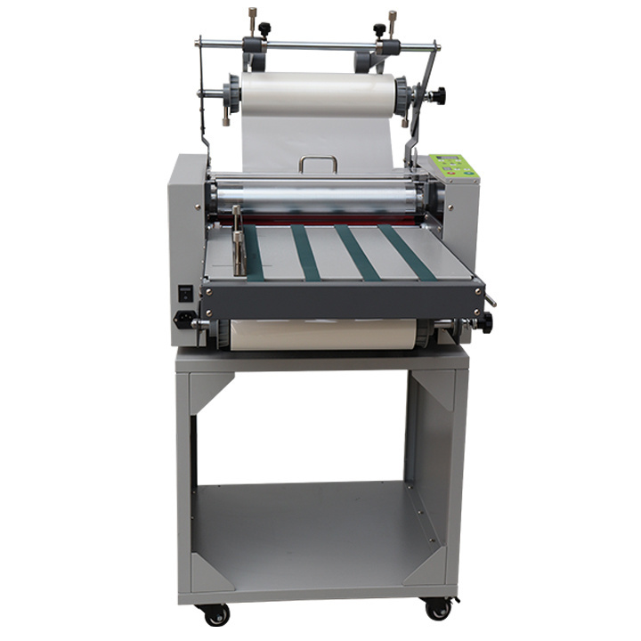 SG-L388 Hot & cold laminating machine with belt feeding function