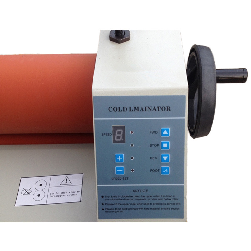 Desktop manual cold laminator 750mm cold laminator poster roll laminating machine