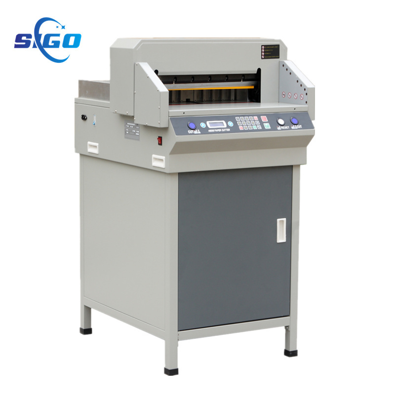 Sigo 4606H programing  a4 paper cardboard box cutting machine