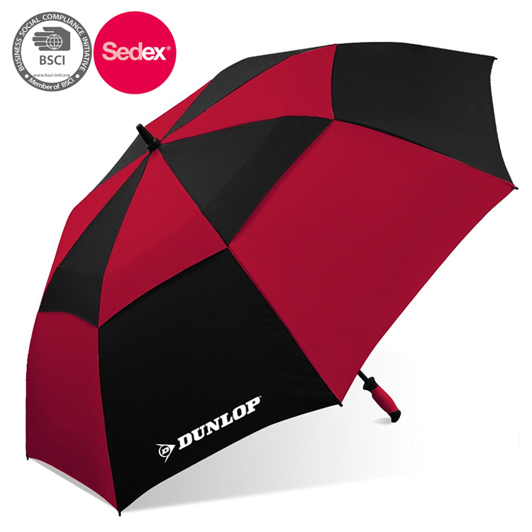 DUNLOP Logo printing Custom double layer golf umbrella